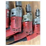Lot of Milwaukee Corded Drills