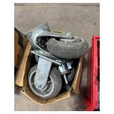 Lot of Assorted Casters and Wheels