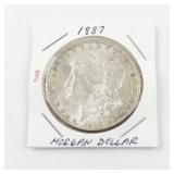 1887 Morgan Silver Dollar Coin