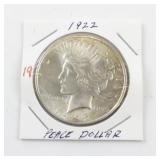 1922 Peace Silver Dollar Coin