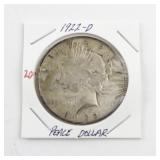 1922-D Peace Silver Dollar Coin