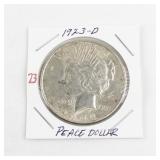 1923-D Peace Silver Dollar Coin
