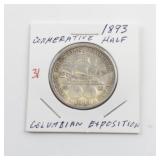 1893 Columbian Exposition Commemorative Half Dollar Coin