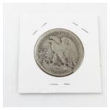 1917-S OBVERSE MINT MARK Liberty Walking Half Dollar Coin - SCARCE