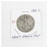 1920-S Liberty Walking Half Dollar Coin
