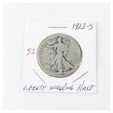 1923-S Liberty Walking Half Dollar Silver Coin