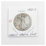 1935-S Liberty Walking Half Dollar Coin