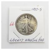 1937 Walking Liberty Half Dollar Coin