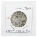 1943-S Liberty Walking Half Dollar Silver Coin