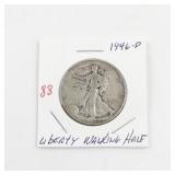 1946-D Liberty Walking Half Dollar Silver Coin