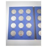 Complete Set of 35 Franklin Half Dollars 1948-1963 in Whitman Album