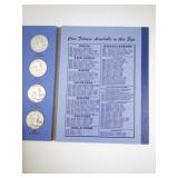 Complete Set of 35 Franklin Half Dollars 1948-1963 in Whitman Album