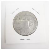 1948-D Franklin Half Dollar Silver Coin