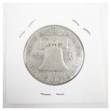 1949-S Franklin Half Dollar Silver Coin
