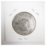 1950-D Franklin Half Dollar Silver Coin
