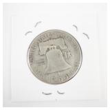 1951-S Franklin Half Dollar 90% Silver Coin