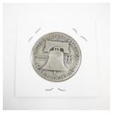 1952-D Franklin Half Dollar Silver Coin