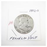 1952-S Franklin Half Dollar Coin