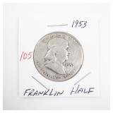 1953 Franklin Half Dollar Coin