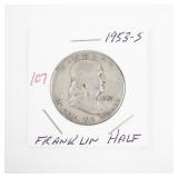 1953-S Franklin Half Dollar Coin