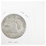 1957-D Franklin Half Dollar Silver Coin