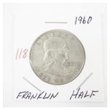1960 Franklin Half Dollar Coin