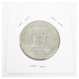 1960-D Franklin Half Dollar Silver Coin