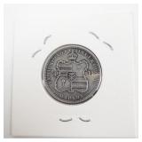 1883 Kingdom of Hawaii Quarter Coin with Kalakaua I Portrait