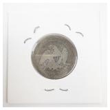 1857 Seated Liberty Quarter Worn Condition