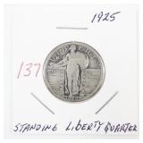 1925 Standing Liberty Quarter Dollar Coin