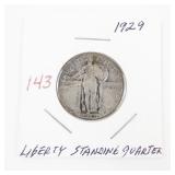 1929 Liberty Standing Quarter Silver Coin