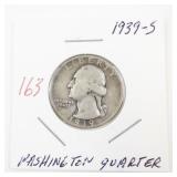 1939-S Washington Quarter Silver Coin