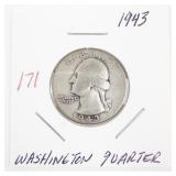 1943 Washington Quarter Silver Coin