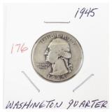 1945 Washington Quarter Silver Coin