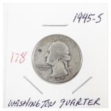 1945-S Washington Quarter Silver Coin