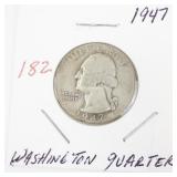 1947 Washington Quarter Silver Coin