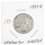 1947-D Washington Silver Quarter