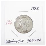 1952 Washington Quarter Coin
