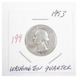 1953 Washington Quarter Coin