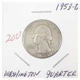 1953-D Washington Quarter