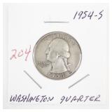 1954-S Washington Quarter