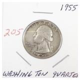 1955 Washington Quarter Silver Coin