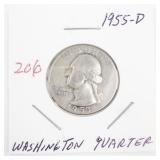 1955-D Washington Quarter