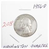 1956-D Washington Quarter Silver Coin