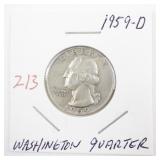 1959-D Washington Quarter Coin