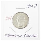 1960-D Washington Quarter Coin