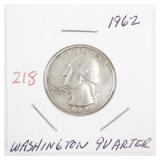 1962 Washington Quarter Coin
