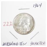 1964 Washington Quarter Silver Coin