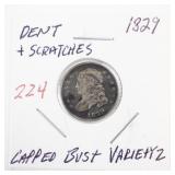 1829 Capped Bust Variety Half Dollar Coin