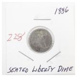 1886 Seated Liberty Dime